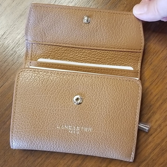 💕LANCASTER PARIS💕 Alena Leather Foldover Wallet - Picture 9 of 15